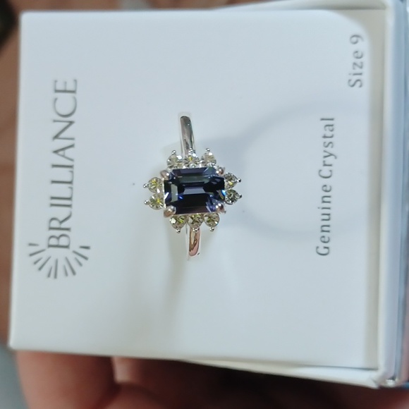 Sterling Brilliance Crystal Quartz Ring Size 9 (NEW) Still in Box - Picture 6 of 8